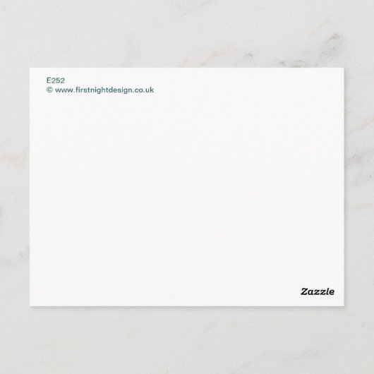 Kupferbirne Postkarte (Rückseite)