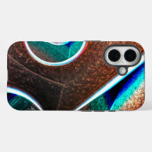 Kupferblau Case-Mate iPhone Hülle (Rückseite (Horizontal))