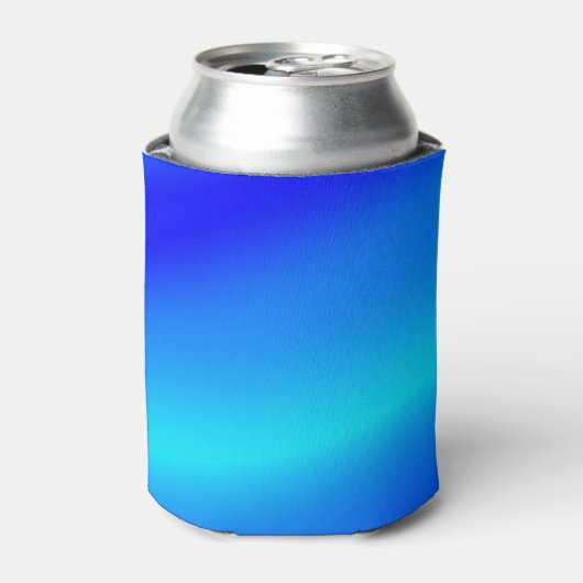 Kupferblau Ober Wasserfarbe abstrakt Pastellfarben Dosenkühler (Kanne Vorderseite)