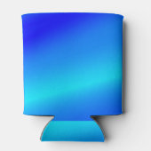 Kupferblau Ober Wasserfarbe abstrakt Pastellfarben Dosenkühler (Rückseite)