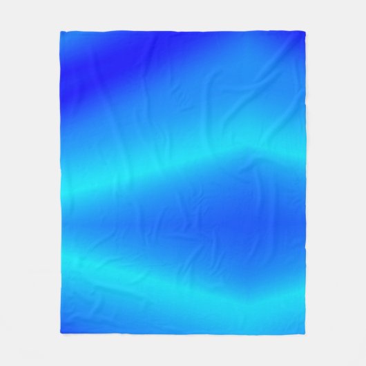 Kupferblau Ober Wasserfarbe abstrakt Pastellfarben Fleecedecke (Vorderseite)