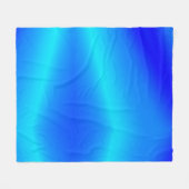 Kupferblau Ober Wasserfarbe abstrakt Pastellfarben Fleecedecke (Vorderseite (Horizontal))
