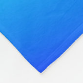 Kupferblau Ober Wasserfarbe abstrakt Pastellfarben Fleecedecke (Ecke)