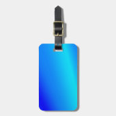 Kupferblau Ober Wasserfarbe abstrakt Pastellfarben Gepäckanhänger (Vorderseite vertikal)