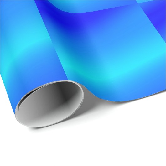 Kupferblau Ober Wasserfarbe abstrakt Pastellfarben Geschenkpapier (Rolleneckpunkt)