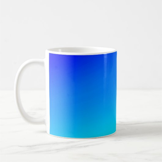 Kupferblau Ober Wasserfarbe abstrakt Pastellfarben Kaffeetasse (Links)