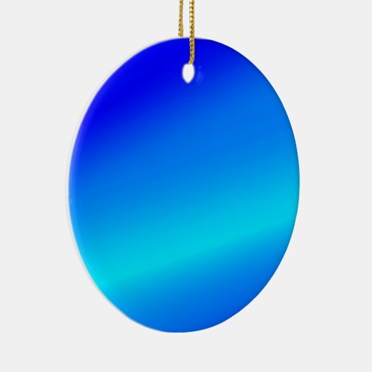 Kupferblau Ober Wasserfarbe abstrakt Pastellfarben Keramik Ornament (Rechts)