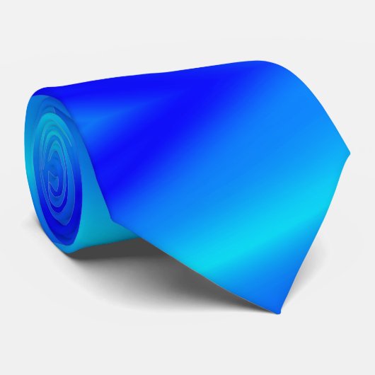 Kupferblau Ober Wasserfarbe abstrakt Pastellfarben Krawatte (Gerollt)