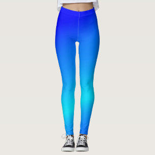 Kupferblau Ober Wasserfarbe abstrakt Pastellfarben Leggings