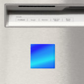 Kupferblau Ober Wasserfarbe abstrakt Pastellfarben Magnet (In Situ (Geschirrspüler))