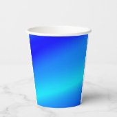 Kupferblau Ober Wasserfarbe abstrakt Pastellfarben Pappbecher (Rückseite)