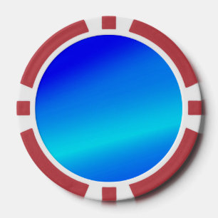 Kupferblau Ober Wasserfarbe abstrakt Pastellfarben Pokerchips