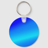 Kupferblau Ober Wasserfarbe abstrakt Pastellfarben Schlüsselanhänger (Vorderseite)