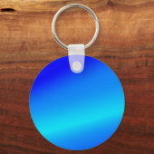 Kupferblau Ober Wasserfarbe abstrakt Pastellfarben Schlüsselanhänger (Vorderseite)