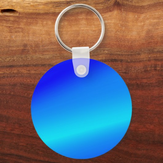 Kupferblau Ober Wasserfarbe abstrakt Pastellfarben Schlüsselanhänger (Vorderseite)