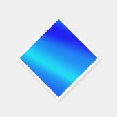 Kupferblau Ober Wasserfarbe abstrakt Pastellfarben Serviette (Ecke)