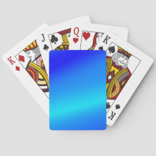 Kupferblau Ober Wasserfarbe abstrakt Pastellfarben Spielkarten