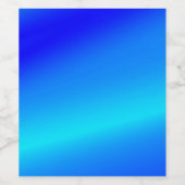 Kupferblau Ober Wasserfarbe abstrakt Pastellfarben Weinetikett (Einzelnes Label)