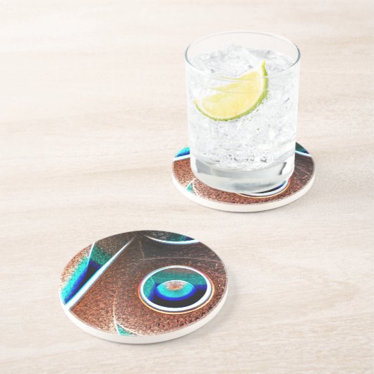 Kupferblau Untersetzer (Seite)