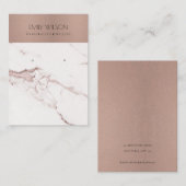KUPFERBLUSH PINK MARBLE TEXTURE EARRING DISPLAY VISITENKARTE (Vorne/Hinten)