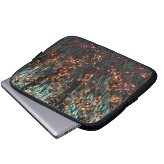 Kupferborealis Laptopschutzhülle (Vorne Knopf)