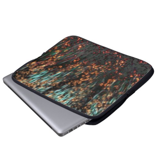 Kupferborealis Laptopschutzhülle (Vorne Knopf)