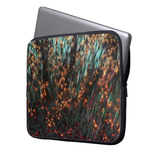 Kupferborealis Laptopschutzhülle (Vorderseite Links)