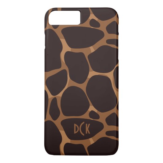 Kupferbraune Leopardrucke Case-Mate iPhone Hülle (Rückseite)