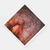 Kupferbronze Agate Mineral Gemstone Serviette (Ecke)