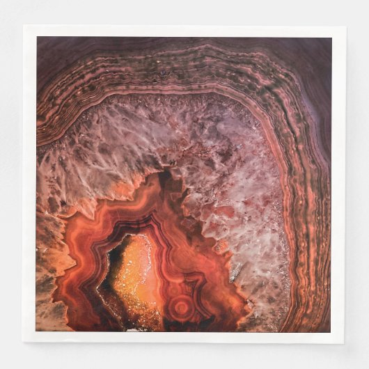 Kupferbronze Agate Mineral Gemstone Serviette (Vorderseite)