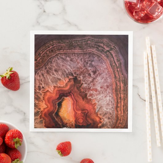 Kupferbronze Agate Mineral Gemstone Serviette (Beispiel)