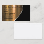 Kupferbronze-Tone-Metallic-Look Visitenkarte (Vorne/Hinten)