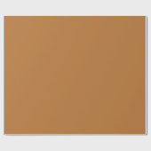 Kupferbrown Matt Wrapping Paper Geschenkpapier (Flach)