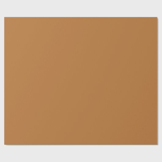 Kupferbrown Matt Wrapping Paper Geschenkpapier (Flach)