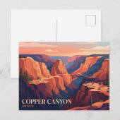 Kupfercanyon Mexiko Postkarte (Vorne/Hinten)