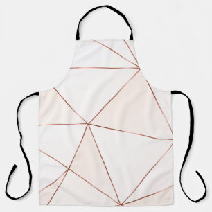 Kupferdreiecke, metallisch, Glitzer, polygonal. Schürze