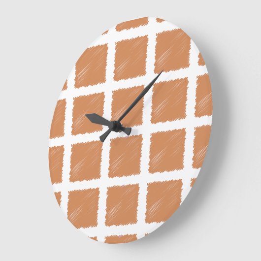 Kupferfarbe Große Wanduhr (Winkel)