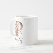 Kupferfloral Letter P Monogram Tasse (Vorderseite Links)