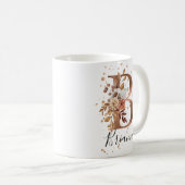 Kupferflorbrief B Monogramm Tasse (VorderseiteRechts)