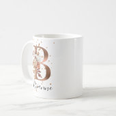 Kupferflorbrief B Monogramm Tasse (Vorderseite Links)