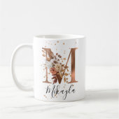 Kupferflorbrief M Monogram Tasse (Links)