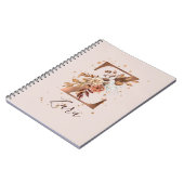 Kupferflormonogramm Letter Z Fall-Blume Notizblock (Linke Seite)