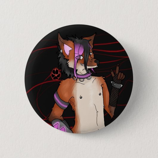 KupferFox Button (Vorderseite)