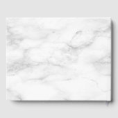 Kupfergeometrische Burgundy-Marmor Elegante Hochze Gästebuch (Rückseite)