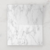 Kupfergeometrischer Burgundy-Marmor Platzkarte (Innenseite Aufgefaltet)