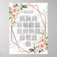 Kupfergeometrisches Marmor Rosa Blumengesteck