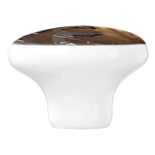 Kupferglobe Keramikknauf (Seitenansicht)