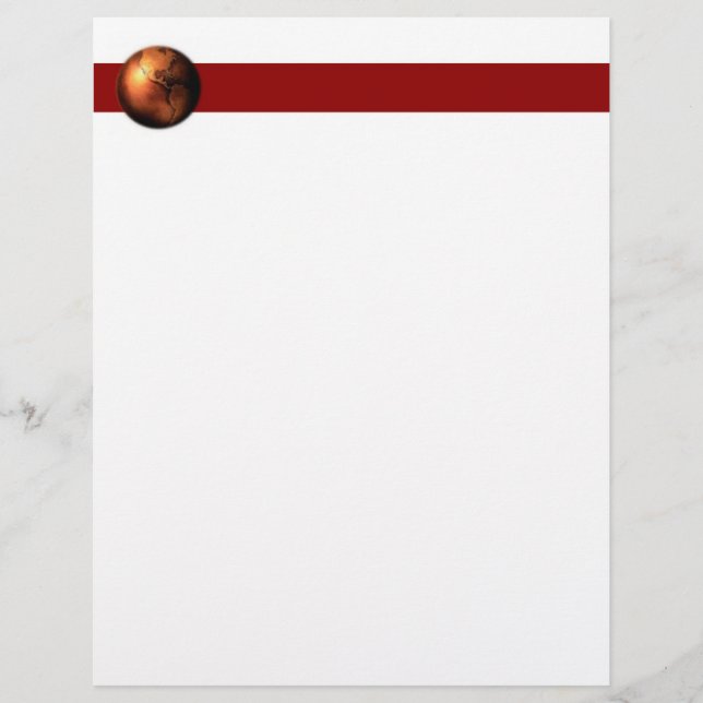 Kupferglobe Letterhead (Vorderseite)