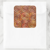 Kupfergürtelsticker Quadratischer Aufkleber (Tasche)