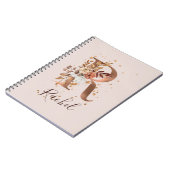 Kupferherbst-Blumenbrief R Fall-Blume Notizblock (Linke Seite)